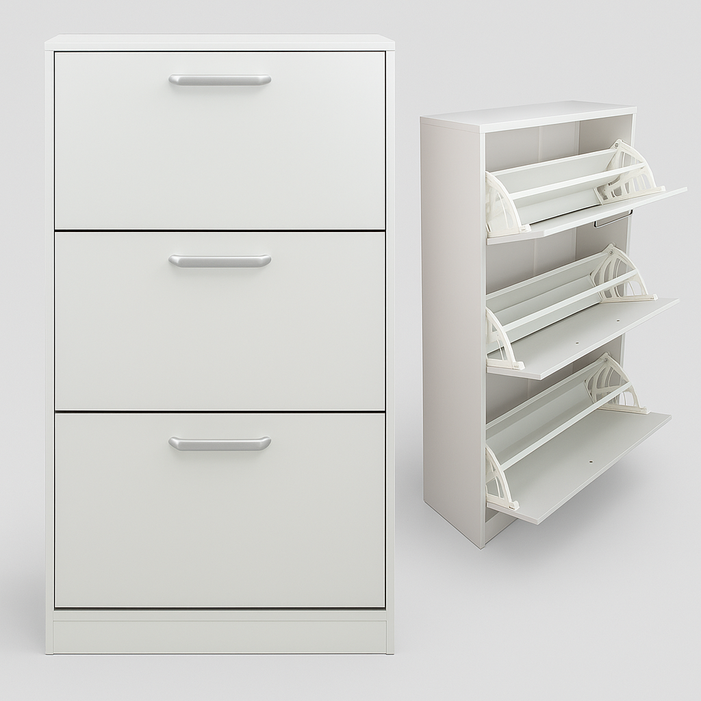 Mueble Zapatero Zapatera Organizador Madera 18 Pares Hogar
