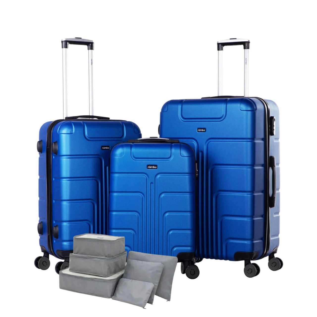 Juego 3 Maletas De Viaje Rigidas Ruedas 360 Bolsas De Viaje